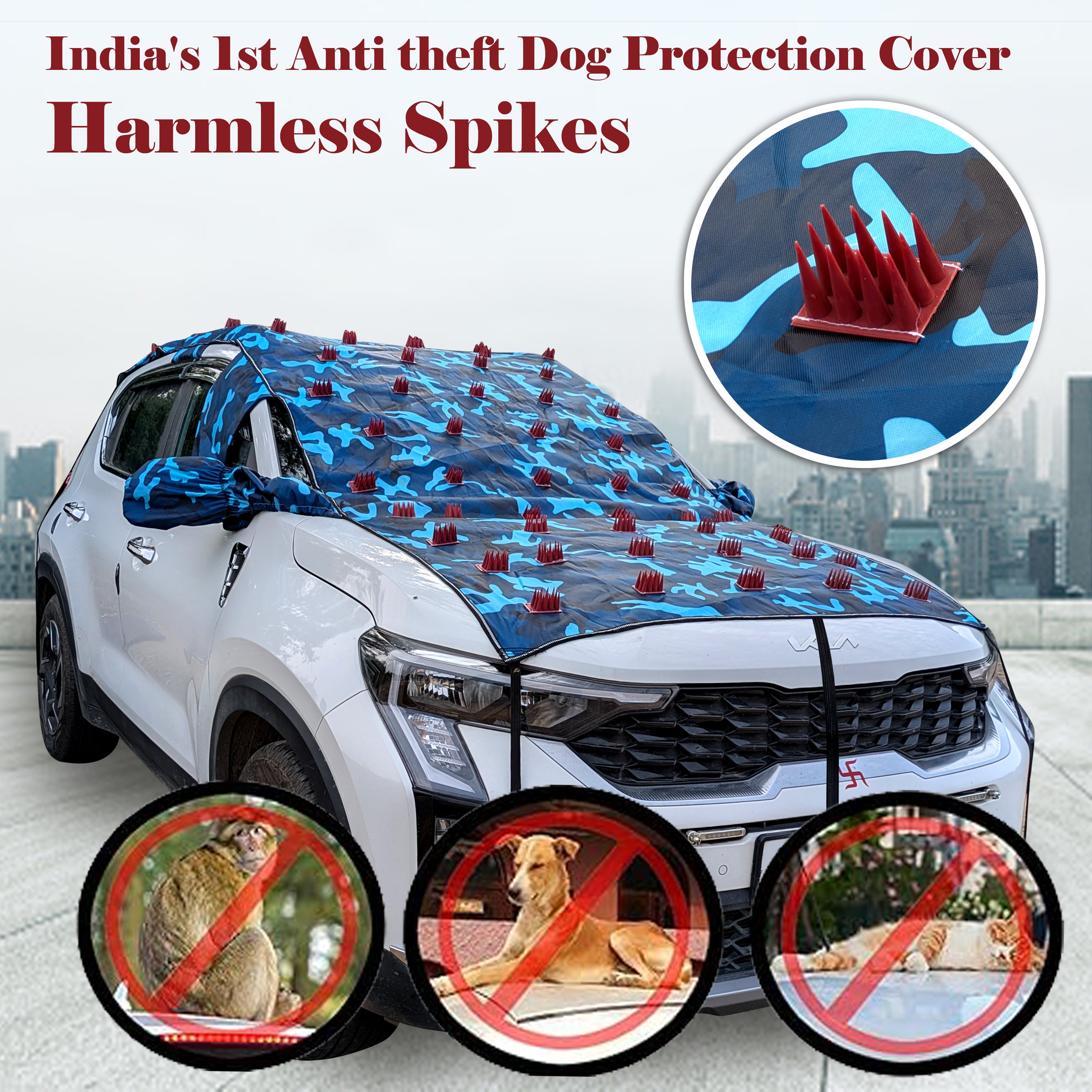 Universal Car Dog Guard & Anti-Theft Shield – All-in-One Pet Safety & Security Solution